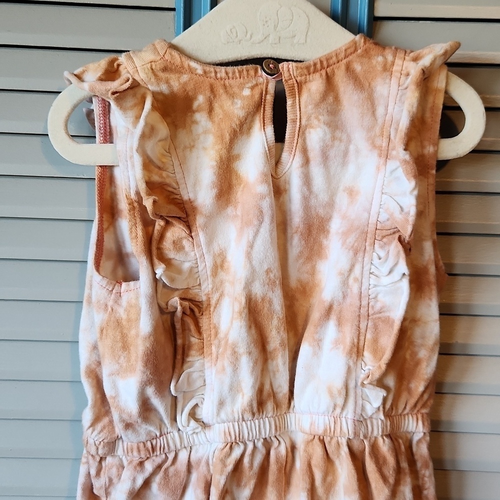 Burt’s Bees Baby Orange Tie-Dye Romper - Picture 9 of 12